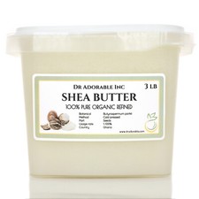 100  PURE REFINED SHEA BUTTER ORGANIC NATURAL FROM GHANA 3 LB FREE SHIPPING