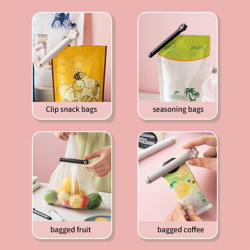 6 Pieces Chip Bag Sealing Clip Cartoon Cat Paw Shape Food Package Clamp for Home - Picture 9 of 15