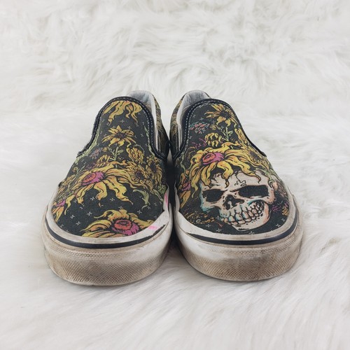 VANS 721356 Skulls Flowers Womens Size US 7 - Picture 5 of 7