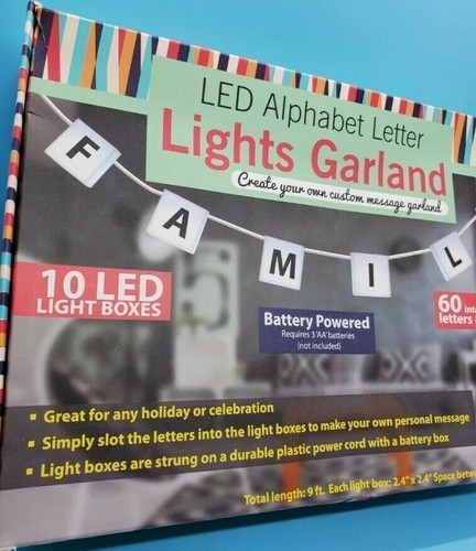 New Led Light Garland Fun for Kids Bedroom Decor, Weddings, Parties - Picture 10 of 12