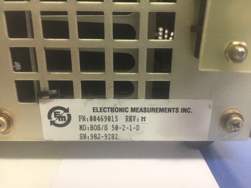 Electronic Measurements 00469015 BiPolar Operational Source BOS/S 50-2-1-D - Picture 4 of 4