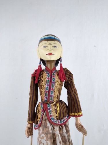 Wayang Golek Indonesien Stabpuppe Puppe antik Asien Marionette Holzpupppe - Bild 4 von 15