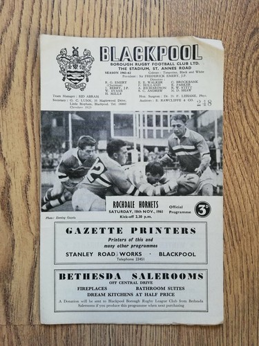 Blackpool Borough Rugby League Programme 1960 - 2006 - Bild 4 von 47