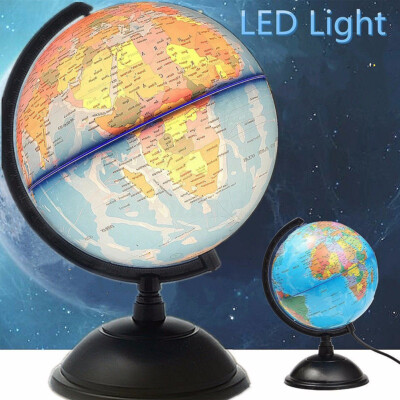 33cm World Globe for Home Desk Decoration Geography Educational Toys White