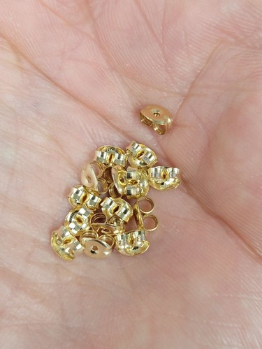 20 Stck. - Gold gefüllte Ohrringrücken, kleine Schmetterling Clutch, Ersatzrücken - Bild 2 von 2