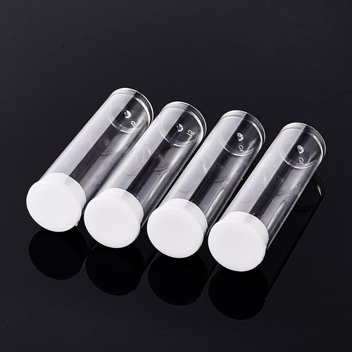 200 Stck. Mini Leere Kunststoffgläser Flasche Aufbewahrung Perlen Behälter Deckel Rohr 55x15mm - Bild 5 von 5