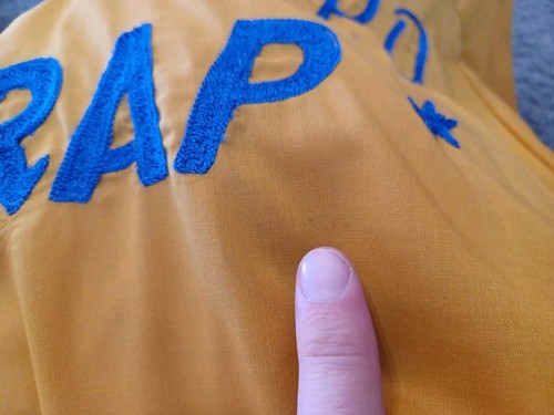 Vintage 70s Rockabilly Police Bowling Shirt Inglewood P.D. TRAP Team Sz L Chain - Picture 12 of 12