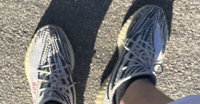 Size 11 - adidas Yeezy 350 V2 Zebra Boost White