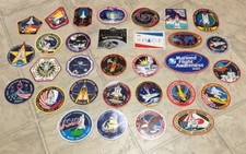 32 Lot NASA Space Shuttle Patch Stickers