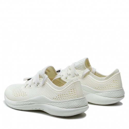 Crocs Women's LiteRide 360 Pacer Sneakers Almost White Ivory Shoes - Picture 5 of 9