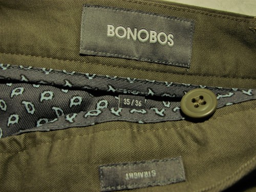 X da 35 36 888975199888 Nwot stretch Chino Congo taglia fit verde lavato Bonobo apvYz