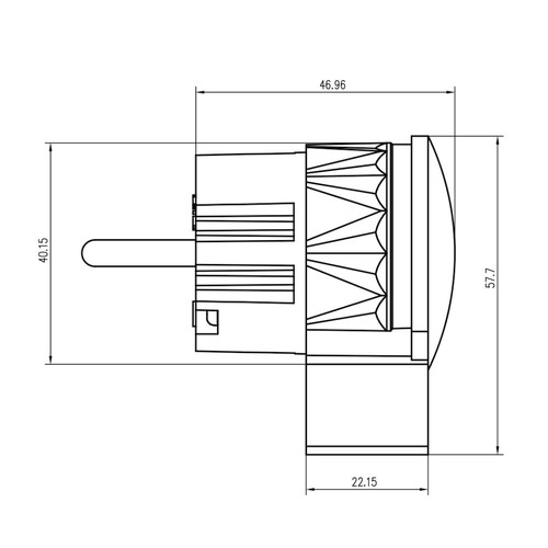 Conector de ángulo recto Viborg 505G cobre puro con enchufe de alimentación chapado en oro de EE. UU./UE - Imagen 10 de 13