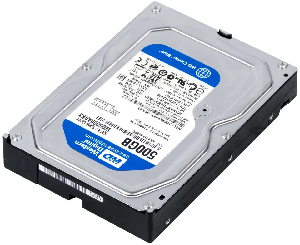 Disco Rigido Western Digital Blue 500GB 7200U/Min 16MB SATA III WD5000AAKX - Immagine 3 di 3