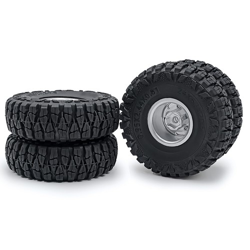 Llantas/neumáticos de aleación delanteras/traseras de doble rueda para piezas de automóviles modelo SCX24 de radiocontrol 1:24 - Imagen 6 de 7