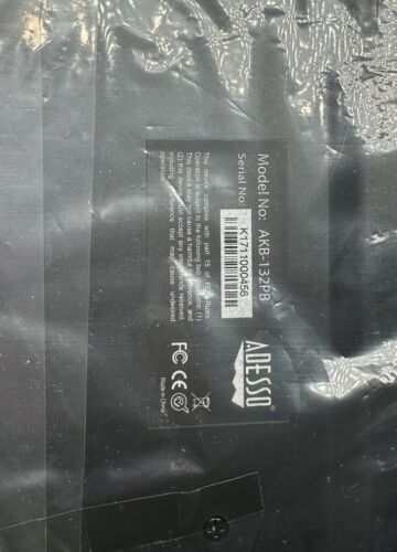 NEW Adesso AKB-132PB Spill-Resistant Multimedia Desktop Keyboard (PS/2) - Picture 4 of 4