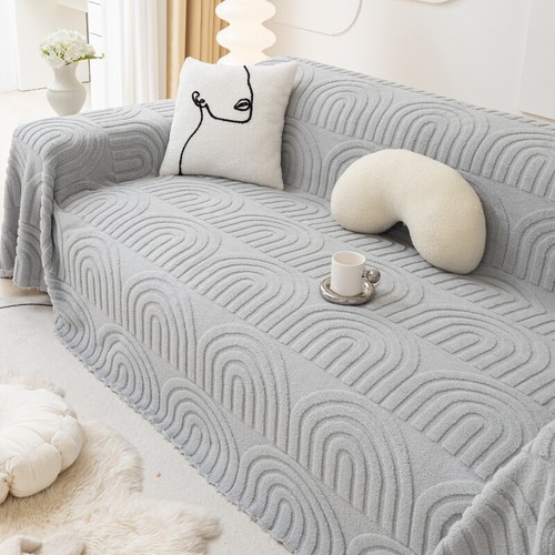Thick Plush Anti Slip Sofa Cover Soft Quilted Couch Protector for All Seasons - Picture 8 of 9