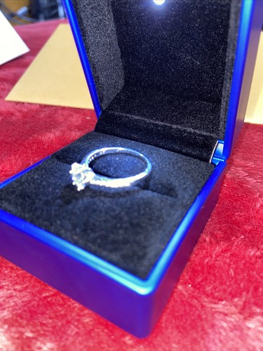 1,0 kt Moissanit Ehering, 6,5 mm, Größe 8 - Bild 4 von 7