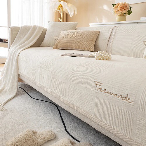 Thick Plush Sofa Cover Non-Slip Sofa Cushion Towel Nordic Sofa Covers Home Decor - Bild 7 von 27