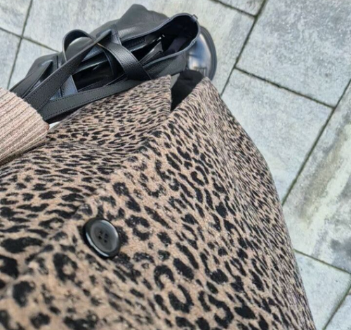 Zara Animal Print Wool Blend Coat ZW Collection Leopard Size XS S M 8340/701 New - Picture 19 of 24