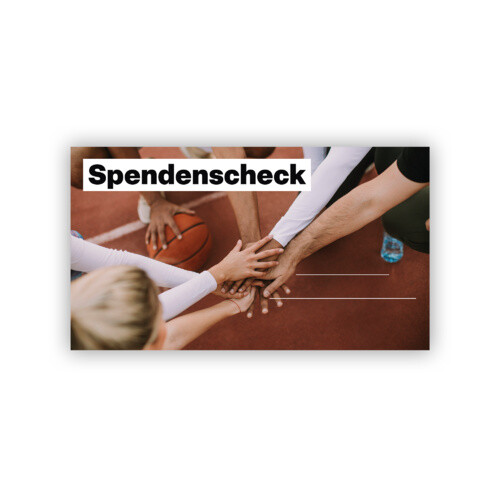 XXL Spendenscheck Übergabescheck symbolischer PR Scheck - Vereine - Bild 31 von 31