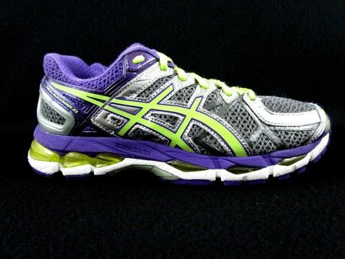Asics Gel Kayano 21 Trainers Women's Running Shoes Sz 7 Gray Purple (T4H8N) (D)