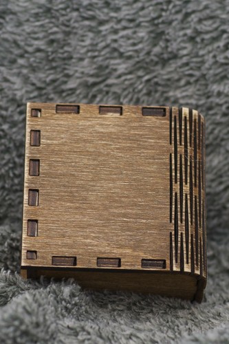 Handmade leather craft paper keychain notebook in wooden box - Picture 7 of 7