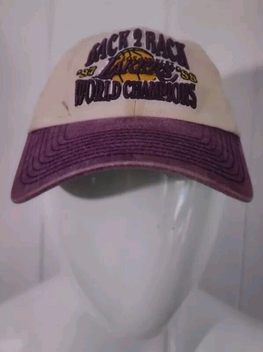 Mitchell & Ness Los Angeles Lakers World Champion Hat 87-88 NBA Final Strapback - Picture 2 of 6