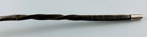 Antique English Horn & Sterling Silver Toddy Ladle with 4 Pence Coin c. 1907 - Picture 4 of 7