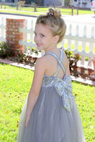 A-Line Tulle Flower Girl Dresses Wedding Pageant Dresses Birthday Girl Dresses - Picture 3 of 69