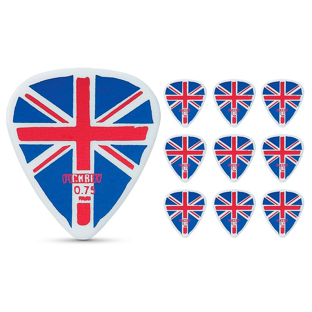 Медиаторы для гитары Pick Boy Flag Union Jack, 75 мм, 10 шт.
