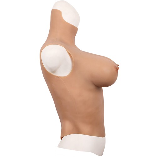 Silicone Crossdresser demi Bodysuit seins formes poitrine faux seins cosplay - Foto 6 di 11
