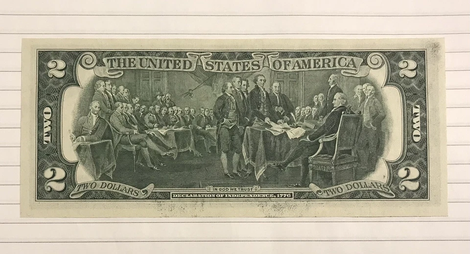 United States of America 2 Dollars 1976 P-461 Commemorative UNC Replacement - Image 2 of 2