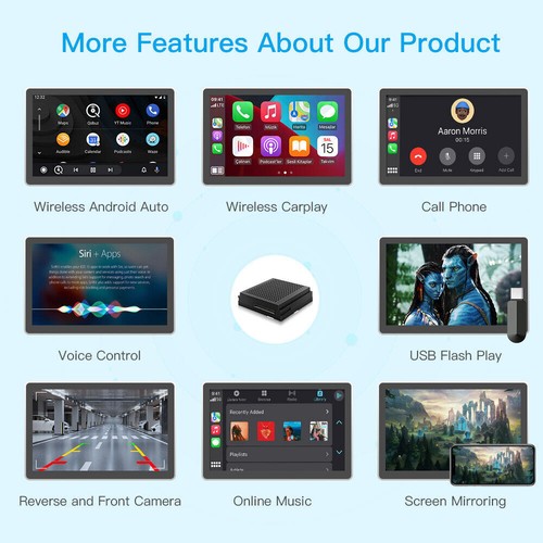 Wireless CarPlay Retrofit Kit For Mercedes-Benz A B C E CLA GLA GLK ML SL NTG4.5 - Picture 9 of 23