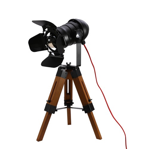 LED Vintage Stehleuchte Tripod Stehlampe Studiolampe im Industrie Cinema Stil - Bild 6 von 23
