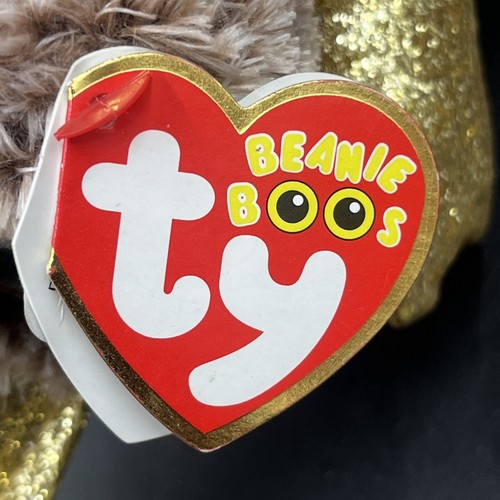 New TY Beanie Boos 6" Perry the Brown Platypus Plush Gold Beak Feet Tags - Picture 2 of 13
