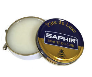 Saphir-Shoe-Polish-Pate-De-Luxe-50-Ml-Made-in-France-NEUTRAL-shoe-WAX