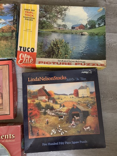 Lot Of 12 MIXED Vintage Jigsaw Puzzles 160, 500, 550 Pieces READ!!! - Picture 5 of 8