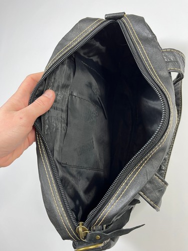 Bolso de cuero diésel de colección Cargo Avant Garde Y2K negro archivo - Imagen 18 de 20