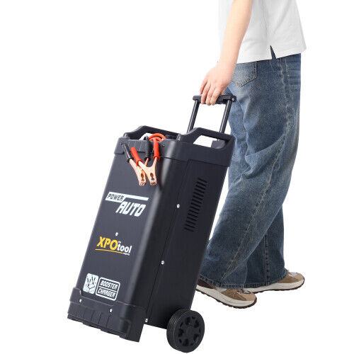 12V & 24V 300A Manual Wheeled Battery Charger Fully Automotive Jump Starter SUV - Picture 15 of 17