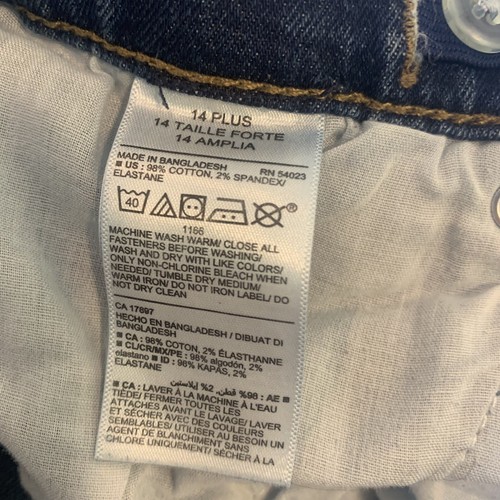 Old Navy Blue Denim Jeans Boys Bootcut Size 14 Husky Adjustable Waist Band - Picture 7 of 7