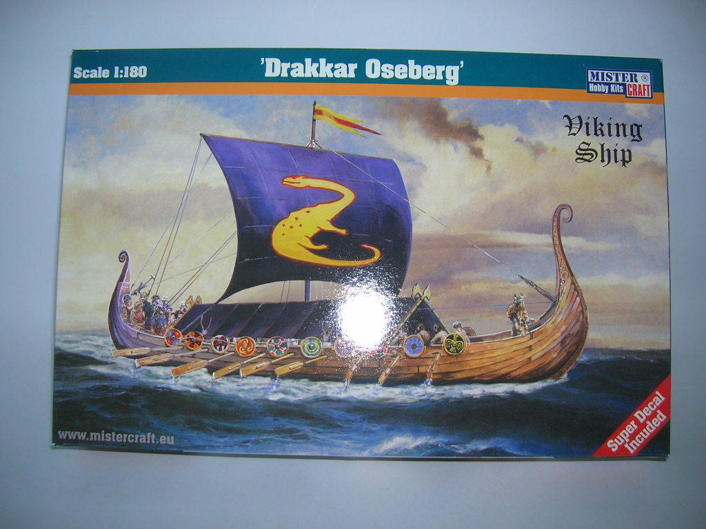 MisterCraft Drakkar Oseberg Bausatz Model Kit 1:180 Wikinger Schiff 042097