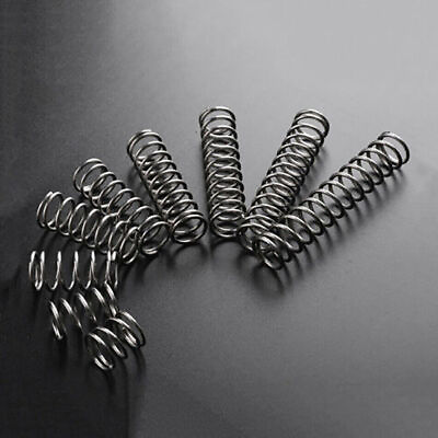 #ad #ad 10Pcs Wire Diam. 1.0mm 1.2mm Spring Compression Pressure Spring Length 10mm 50mm $4.98