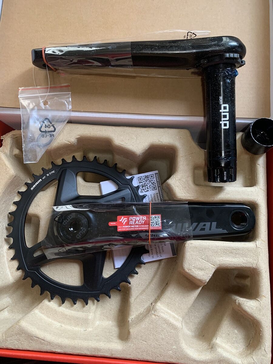 SRAM Rival 1 AXS Wide Crankset - 170mm, 12-Speed, 40t, 8-Bolt Direct Mount, DUB SRAM Rival 1 AXS Wide Crankset - 170mm, 12-Speed, 40t, 8-Bolt Direct Mount, DUB