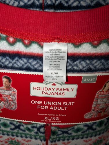 Holiday Family Pajamas Adult One Piece XL Christmas Pajamas - Picture 3 of 5