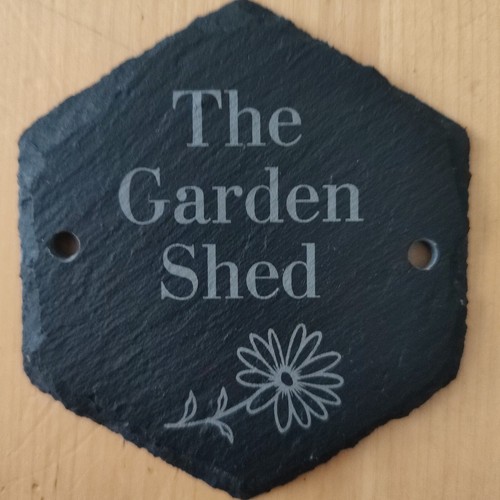 Personalised Slate Sign Plaque Coaster- Any Message Indoor Outdoor Custom Gifts - Picture 11 of 12