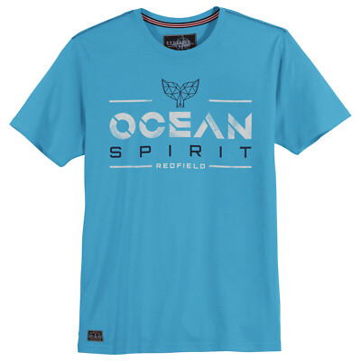 Redfield T-Shirt Übergröße azurblau Ocean Spirit
