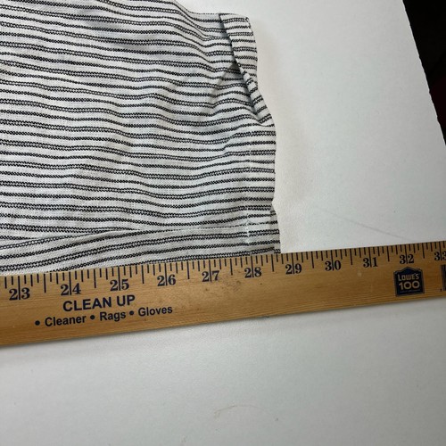 NEW NWT Maurices Ankle Pants Womens 2XL High Rise White Stripe Linen Tie Waist - Picture 10 of 10
