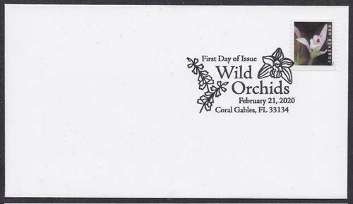 US 5435-5444 Wild Orchids (set of 10) (from coil) BWP FDC 2020 - Picture 5 of 11