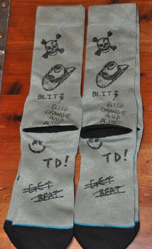 Denver Broncos Stance Foot Soldier Crew Calcetines Hombre Grande NUEVO 2 Pares Navidad - Imagen 3 de 3