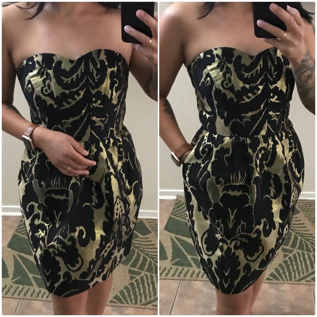 strapless open back dress Wednesday Addams Party Dress made for SmartDoll / DD – Dollgerie main image 1